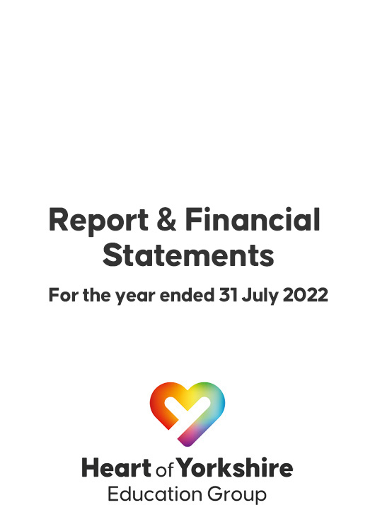 Heart of Yorkshire Annual Accounts 2022 publication cover