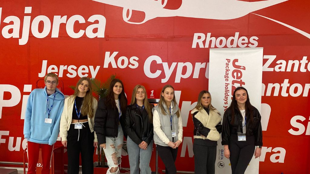 Students at Jet2 Headquarters 