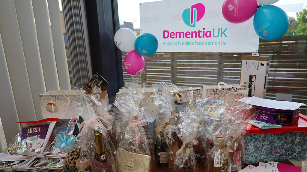 Photo of fundraising table