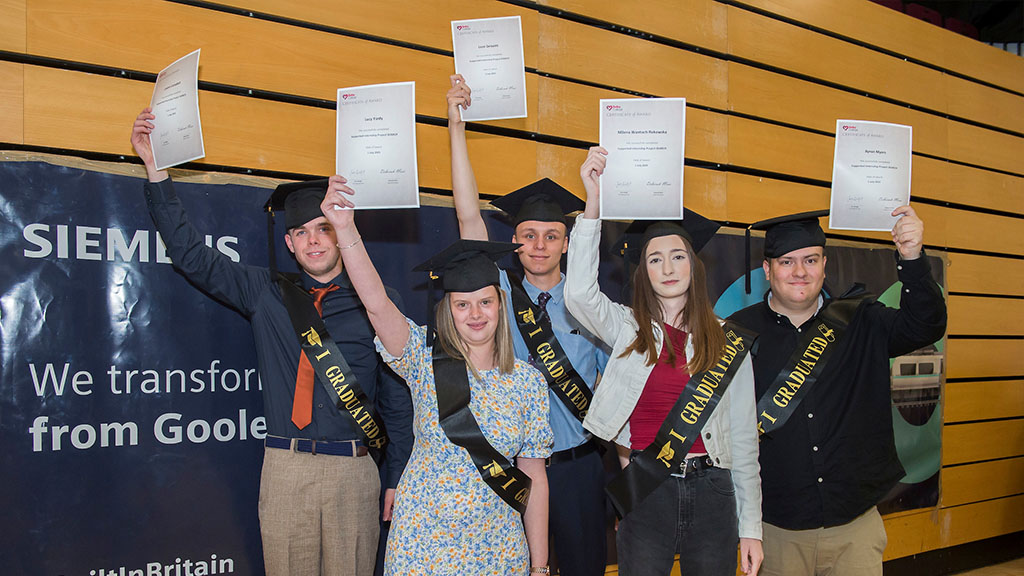 Project SEARCH interns at their graduation ceremony