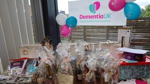 Photo of fundraising table