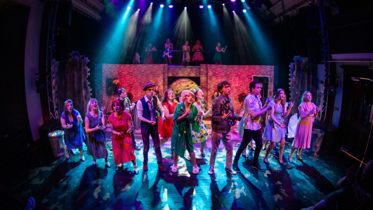 Photo from the Little Shop of Horrors theatre production