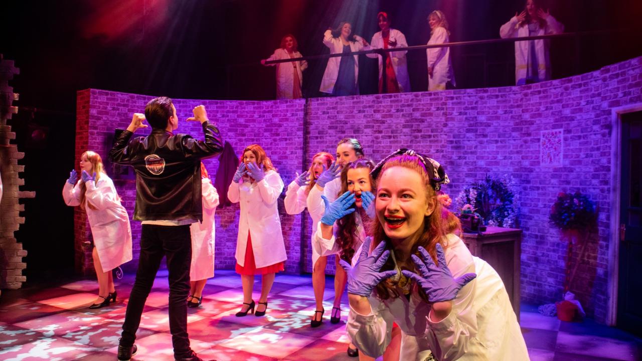 Photo from the Little Shop of Horrors theatre production