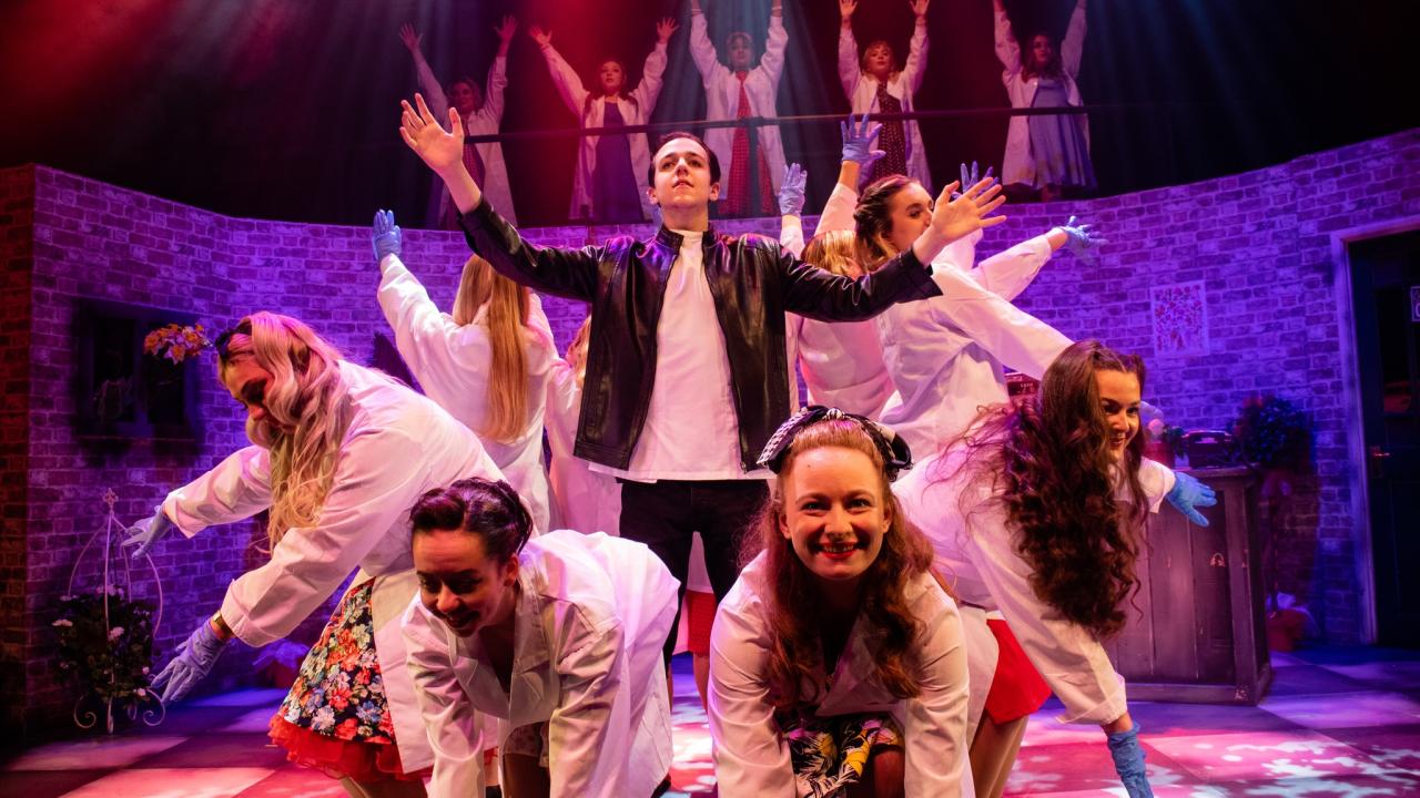 Photo from the Little Shop of Horrors theatre production