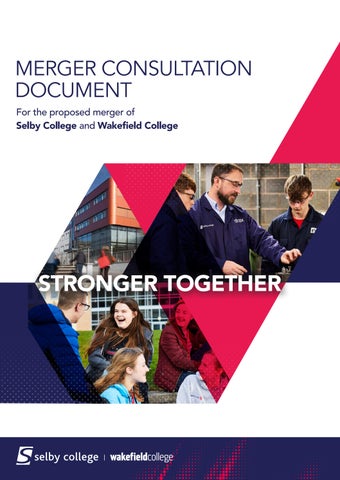 Merger Consultation Document publication cover